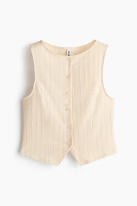 Textured Jersey Vest