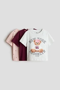 3-Pack Printed T-Shirts