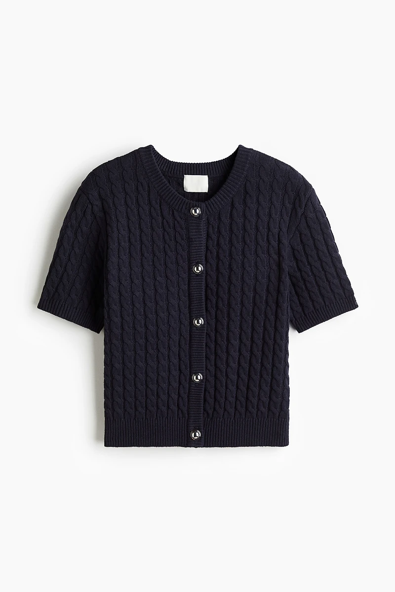 Cable-Knit Cardigan