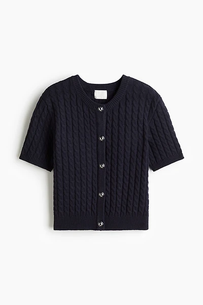 Cable-Knit Cardigan