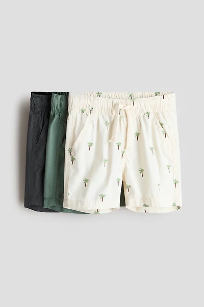 Lot de 3 shorts en coton