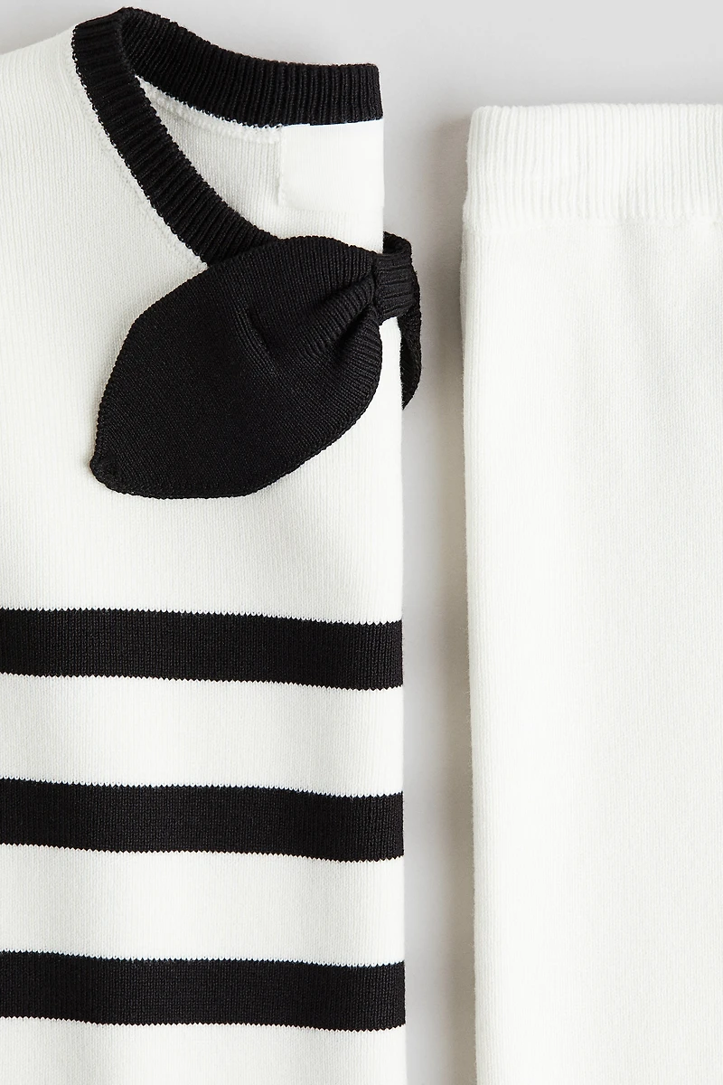 Ensemble 2 pièces en tricot fin