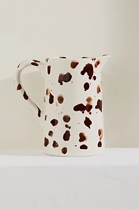 Speckled-glaze Stoneware Pitcher