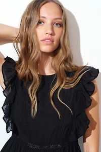 Dress with Pintucks