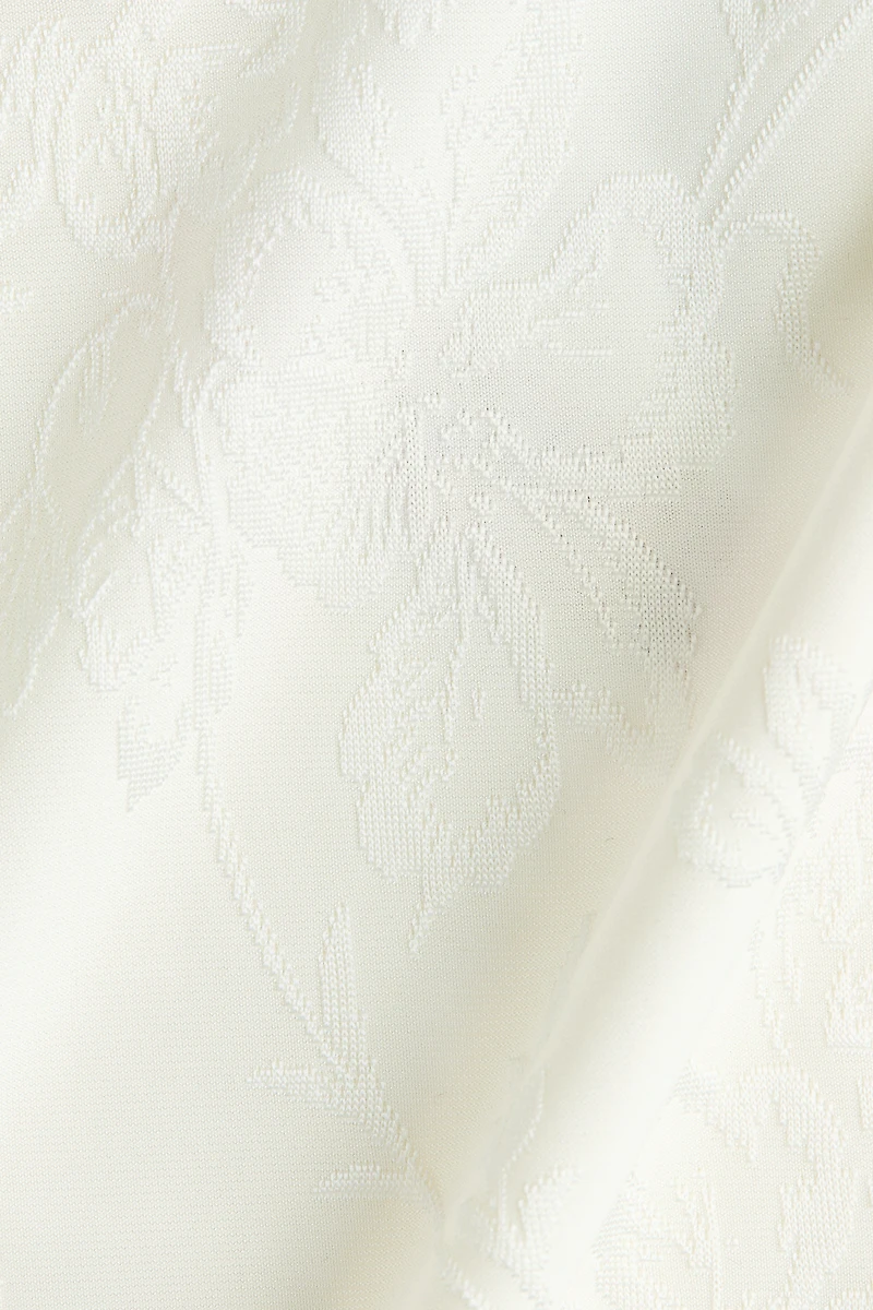 Lace-Trimmed Jacquard-Jersey Pants