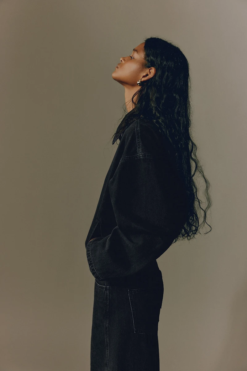 Denim Jacket with Collar