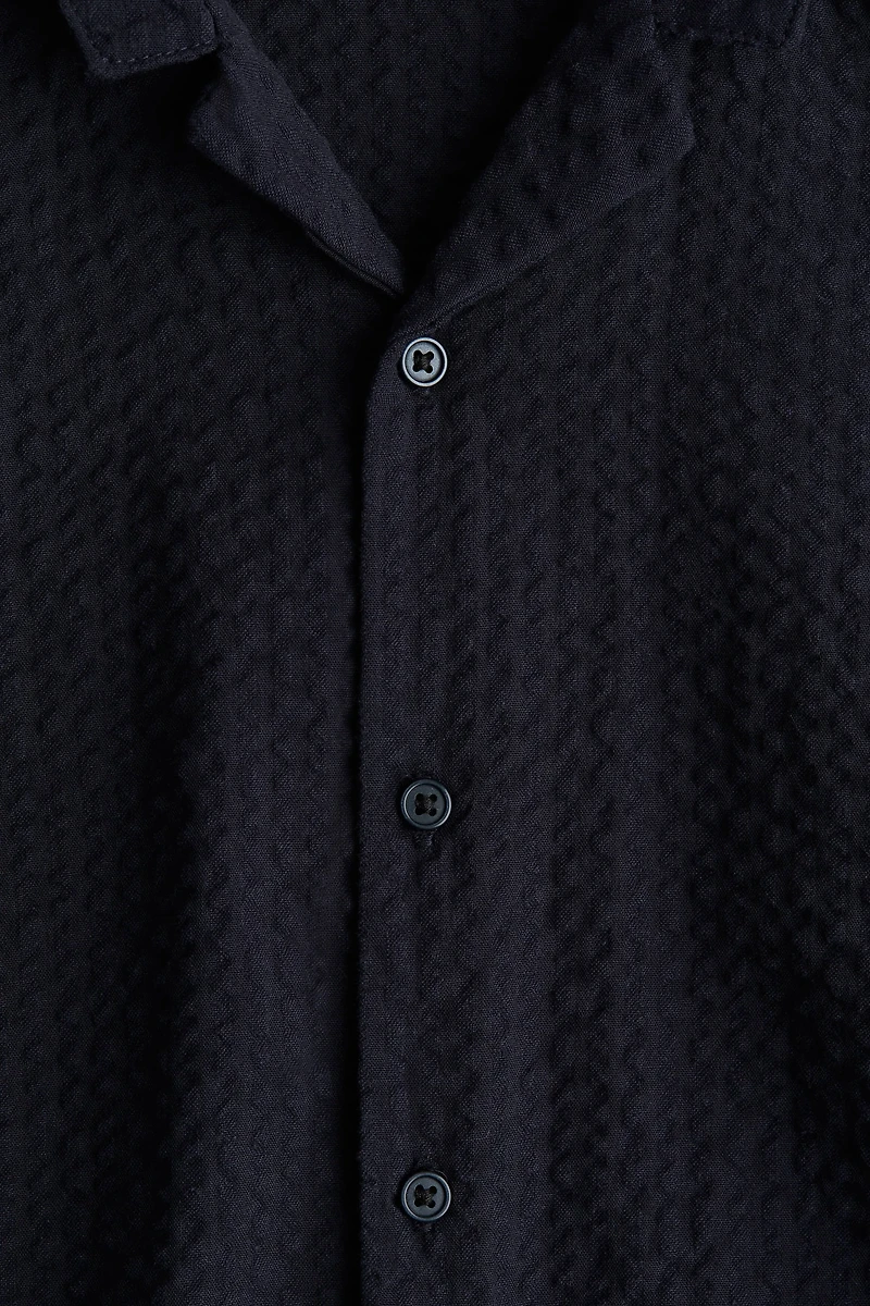 Chemise en crépon de coton