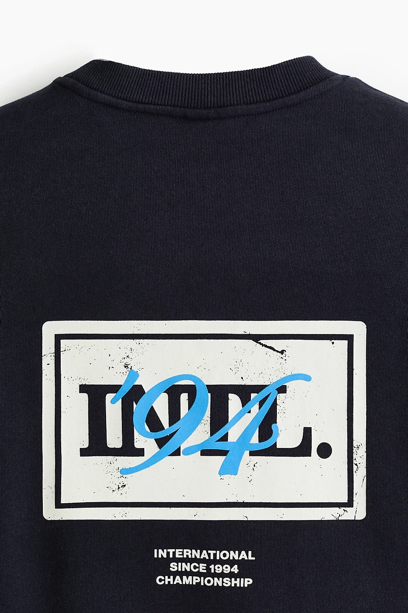 Loose-Fit Printed Sweatshirt