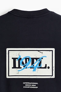 Loose-Fit Printed Sweatshirt