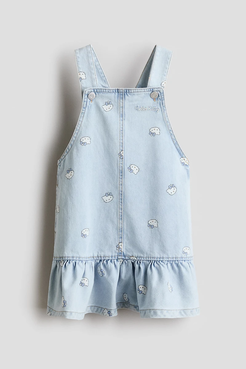 Robe salopette imprimée