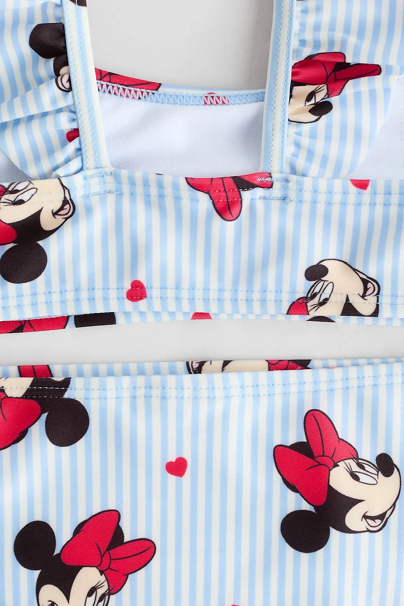 Bikini imprimé avec volants