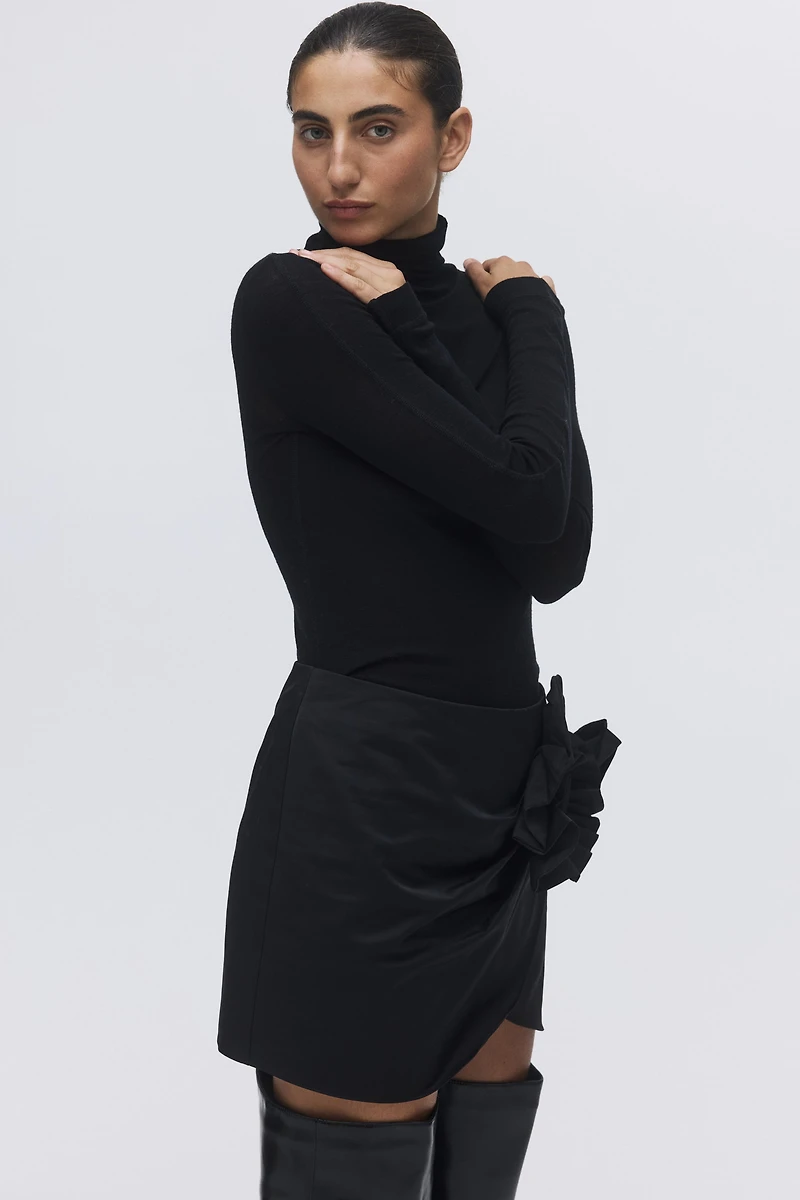 Mini jupe avec appliqué