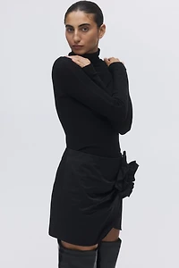 Mini jupe avec appliqué