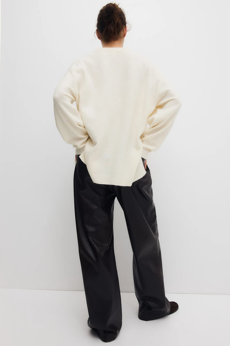 Chandail MAMA avec fentes latérales au bas