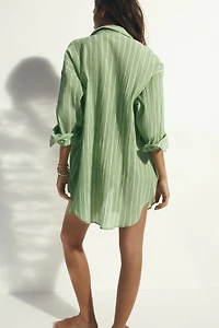 Longue chemise en coton