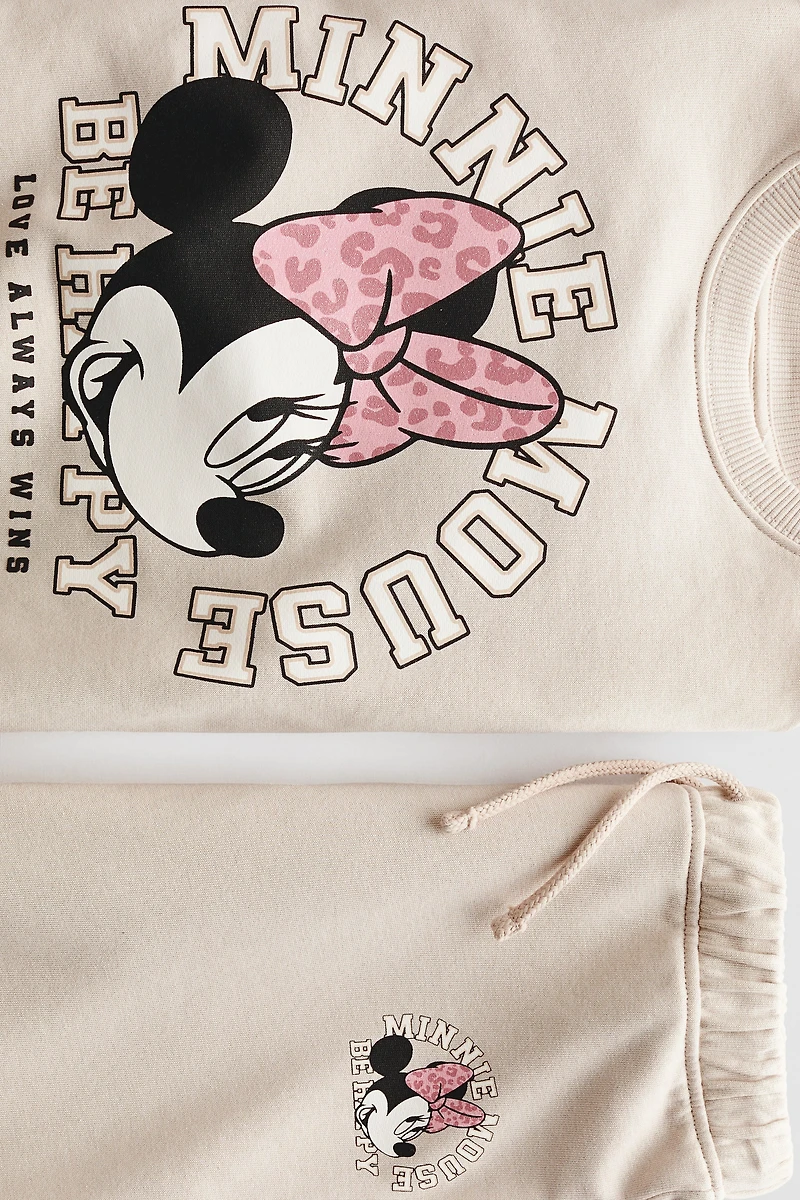 2-Piece Printed Sweatshirt and Joggers Set