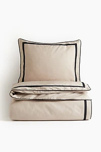 Egyptian Cotton Twin Duvet Cover Set