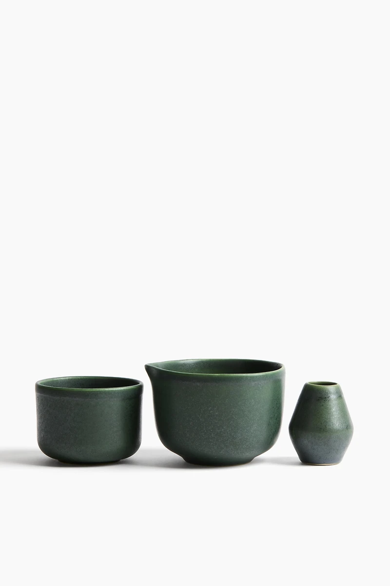 Stoneware Matcha Set