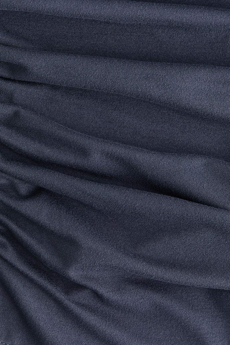 Draped Boat-Neck Top