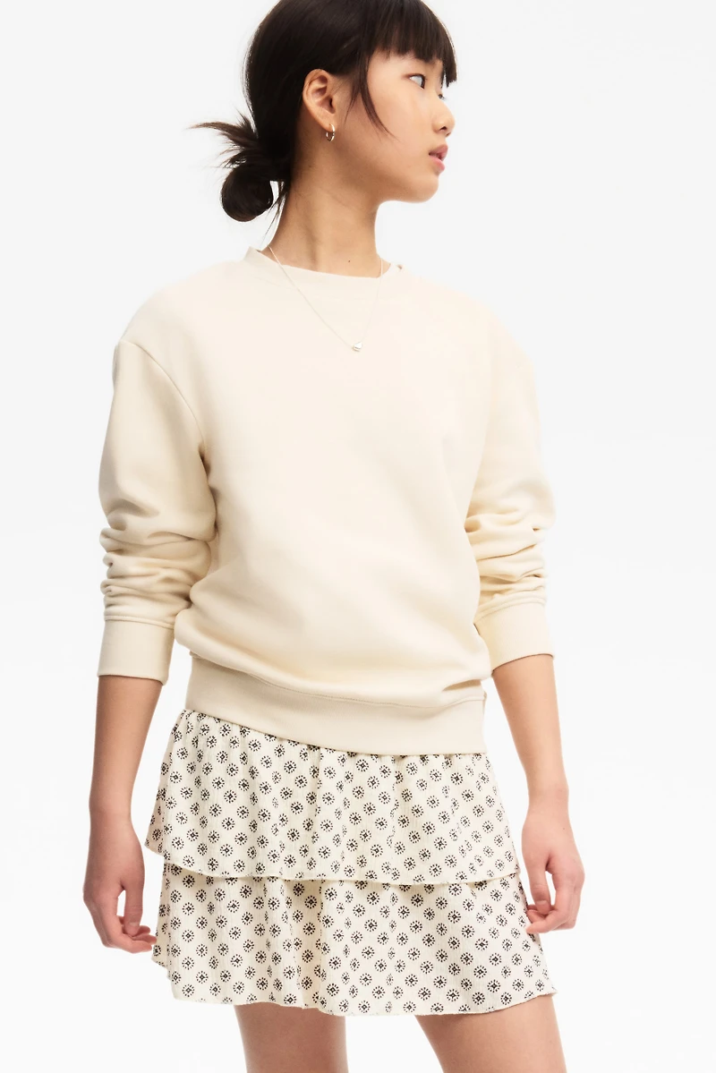 Patterned Tiered Skirt