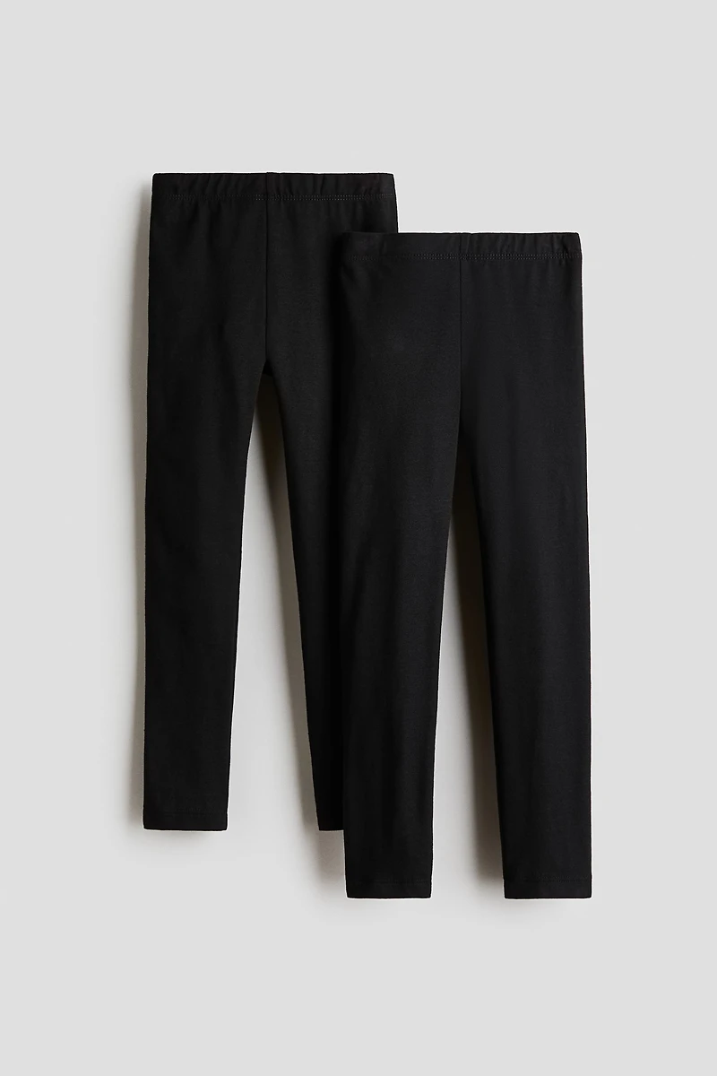 Lot de 2 leggings en coton
