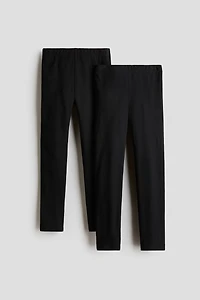 Lot de 2 leggings en coton