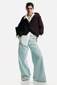 Veste ample à effet bouffant au bas