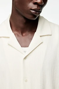 Regular Fit Crinkled Resort Shirt