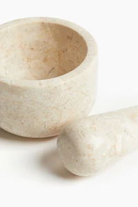 Marble Mortar and Pestle