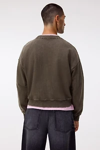 Oversized-Fit Washed-Look Sweatshirt