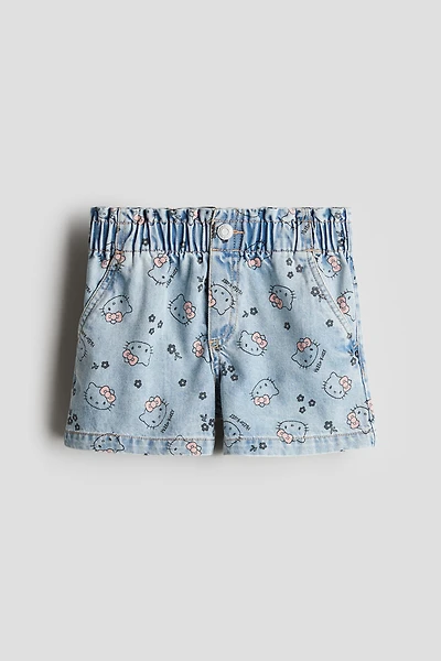 Short en denim Coupe Flottante