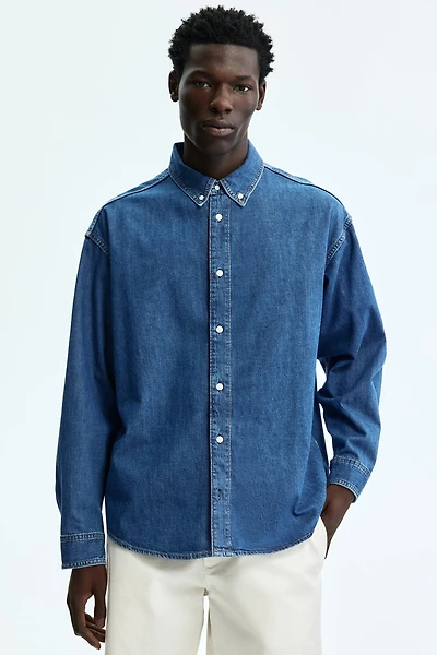 Oversized Denim Shirt