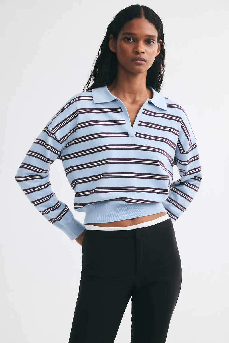 Polo en tricot fin