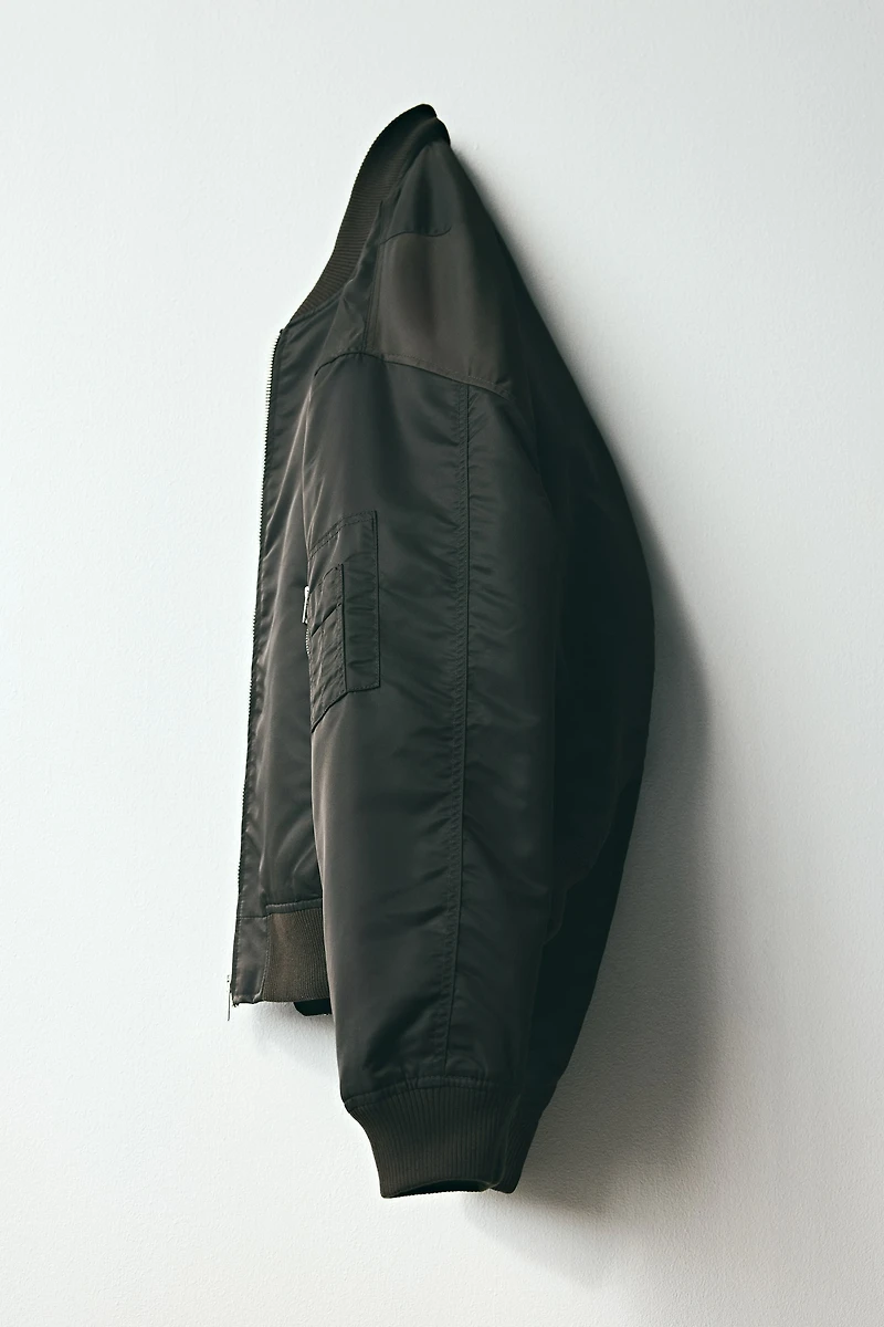 Nylon Bomber Jacket
