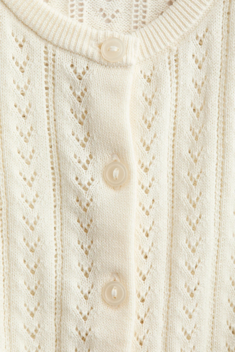 Chandail en maille de coton fantaisie