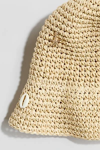 Embellished Straw Hat