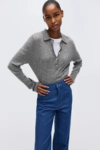 Jean droit taille haute