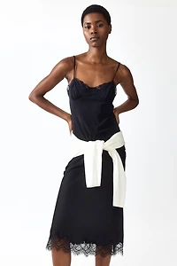 Lace-Trimmed Camisole Top