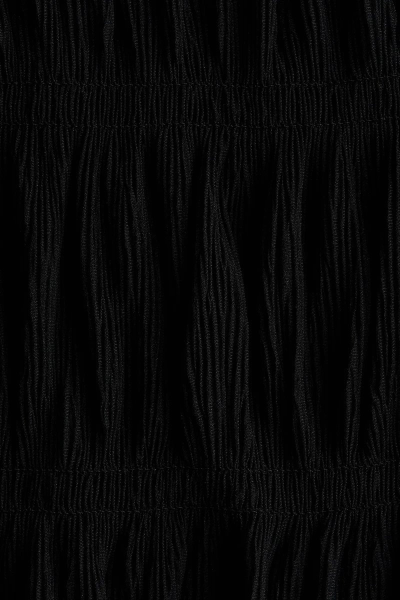 MAMA Boat-Neck Smocked Top