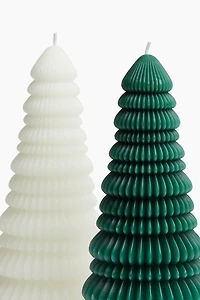 Bougie en forme de sapin
