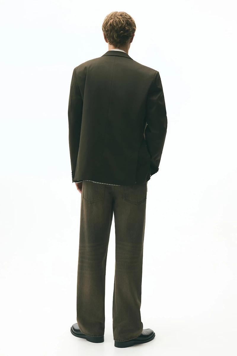 Relaxed-Fit Double-Breasted Jacket