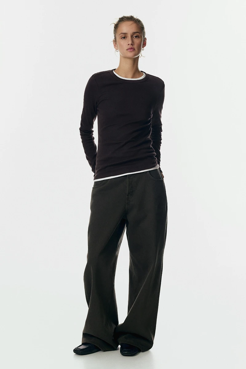 Long-sleeved Jersey Top