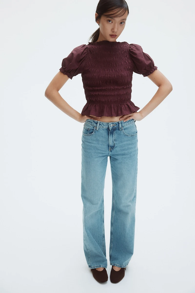 Blouse en nid d'abeille