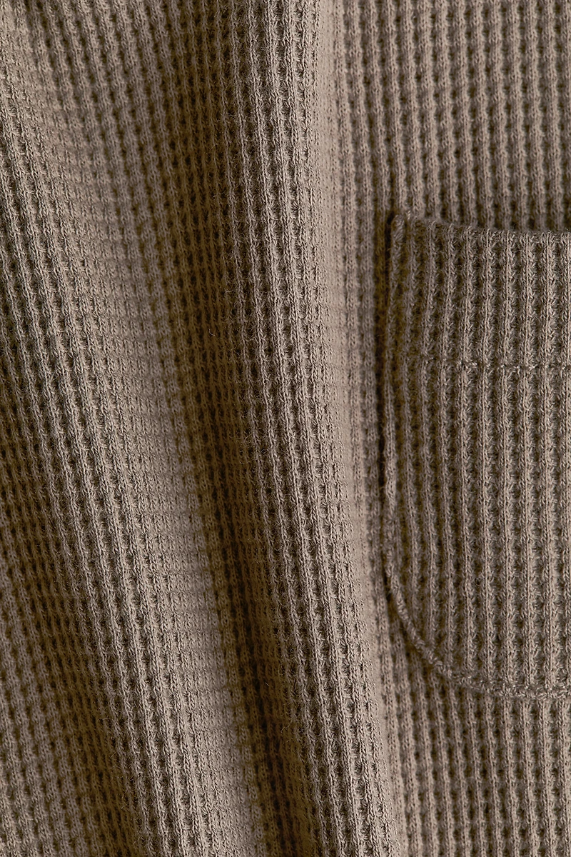 Waffled Cotton Romper Suit