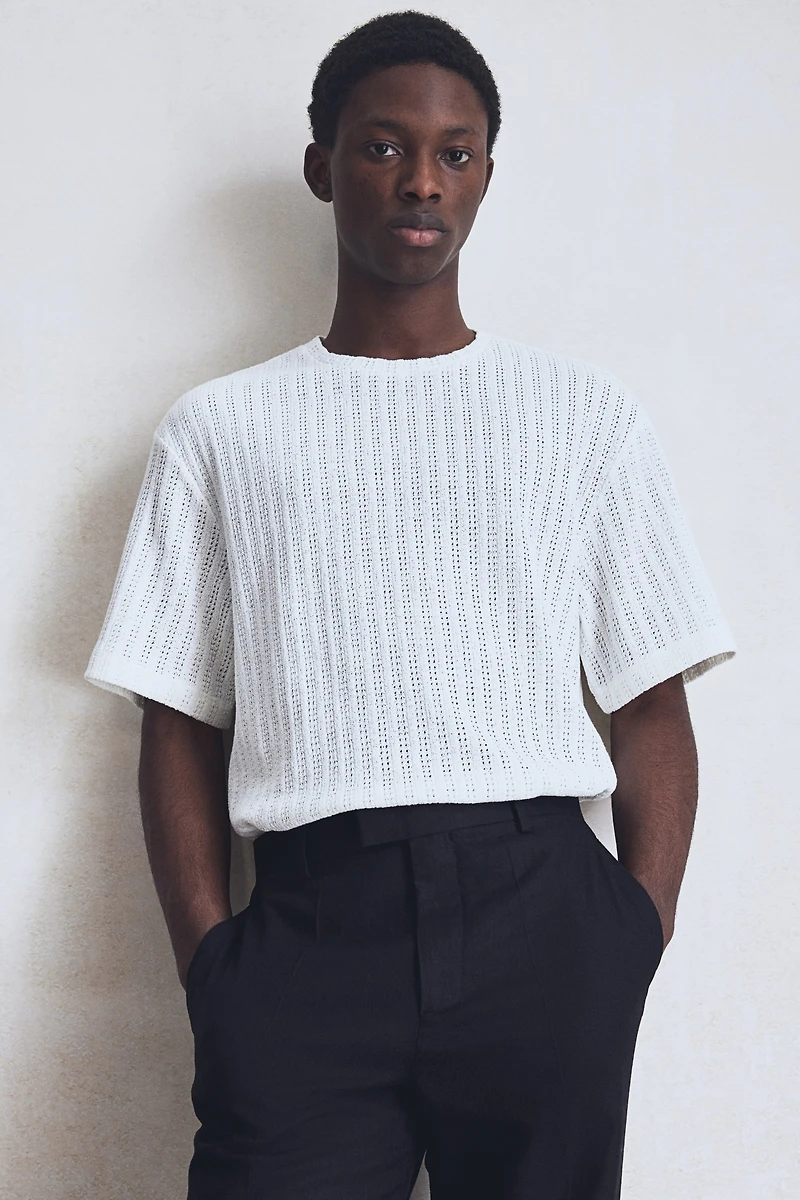 T-shirt classique façon crochet