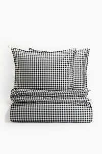 Enveloppe de couette lit double à motif