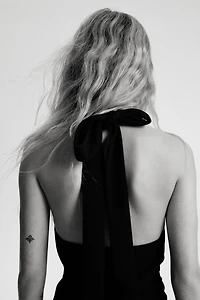 Draped Halterneck Dress