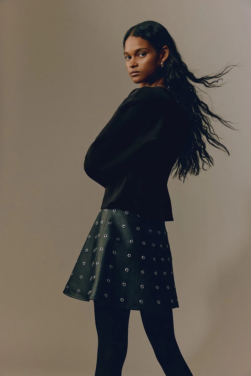 Fitted-Waist Interlock Top