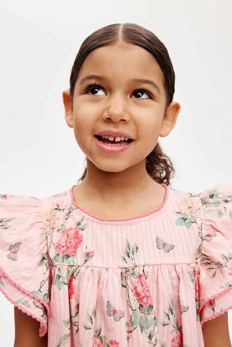 Cotton Seersucker Dress
