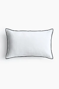 Housse de coussin en lin mélangé